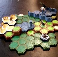 Locking Hex Terrain Wood Floor