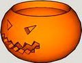 toothbrush holder, toothpaste etc ... pumpkin