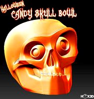 Halloween Candy Skull Bowl