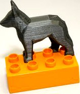 Duplo Compatible German Shepard Dog