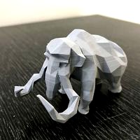 Low-poly mammoth