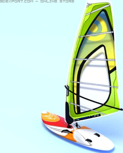 Windsurf 3D Model