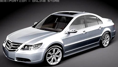 Honda Legend 2009 3D Model