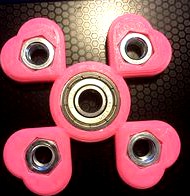 I Heart &lt;3 Customizable Valentine (pick-a-weight) Fidget Spinner