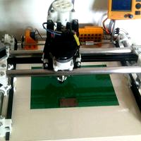 CNC milling machine controlled from its screen with SD card reader