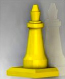 Chess piece with base