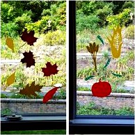 Fall Harvest Fun Window Decals
