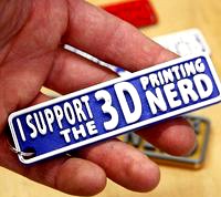 3D Printing Nerd Keychain