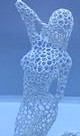 voronoi woman posing