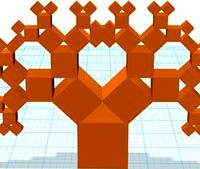 Pythagoras Tree (1:1:Sqrt2)