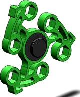 Bike fidget spinner