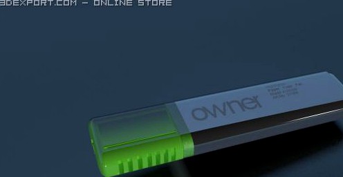 Green Marker 3D Model