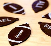 Multi-color Football Keychain