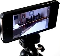 IPhone4 holder for flexible mini tripod