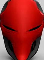 Red Hood Cyborg Ninja Helmet