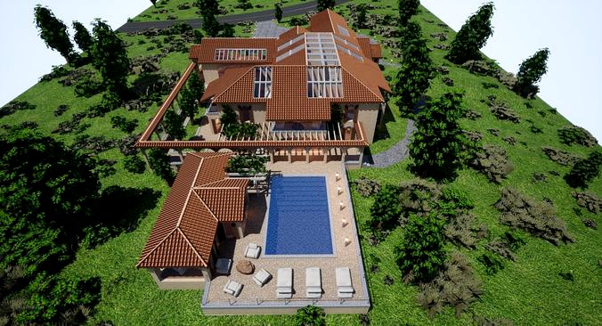 Spanish Modern Modular Villa Assets - Constructive Kit