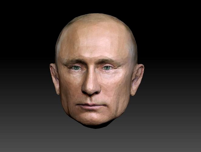 Hyperrealistic Putin 3D Head