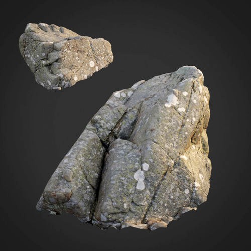 3d scanned nature stone 028