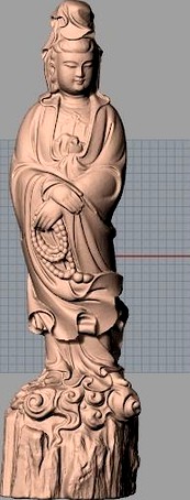 Chinese Sculpture Model Guanyin bodhisattva Kwan-yin 077