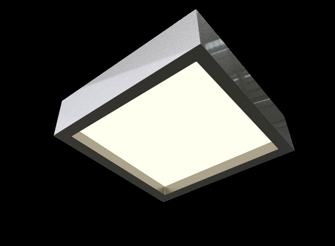 Rectangular modern ceiling light architectural scene lighting