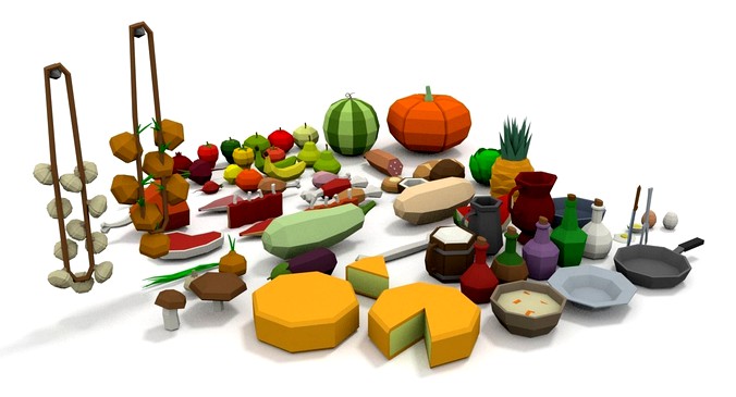 LowPoly Food Pack
