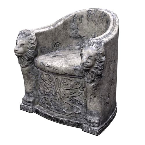 Roman Stone Chair PBR