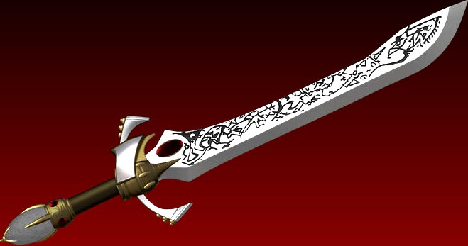 Sword from Warhammer 40K  Harlequin The Masque of  Vyle | 3D