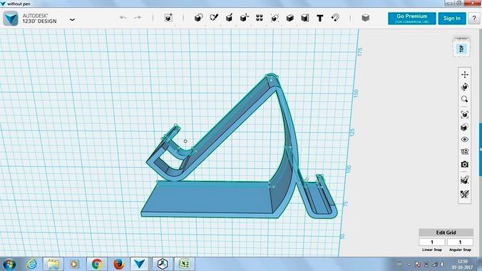 Mobile stand with Charging point option | 3D