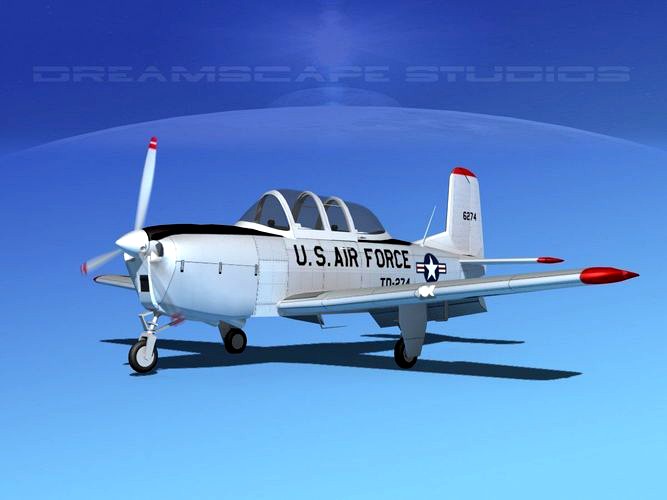 Beechcraft T-34 Mentor V09 USAF