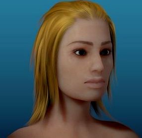 Nude girl 3d model