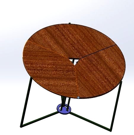 A foldable table