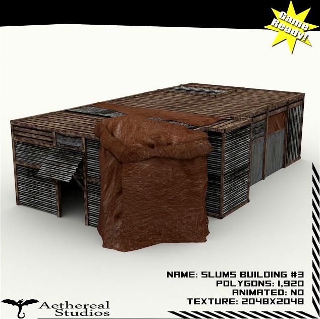 Slums Building 3 3D Model