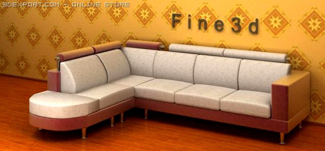 01multiplayer Sofa031 3D Model