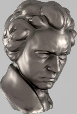 A bust of Beethoven 3D Model