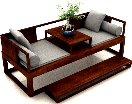Chinese style sofa 3D Model