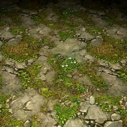 ground stone grass tile 2