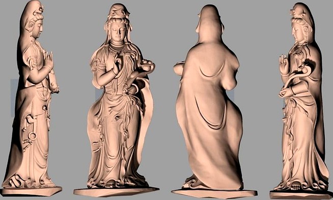 Chinese Sculpture Model Guanyin bodhisattva Kwan-yin 004