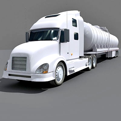 White Tanker Truck 1