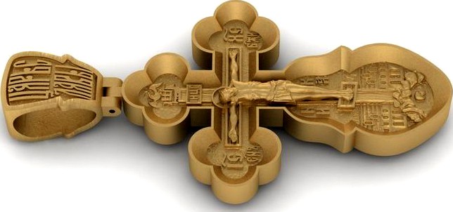 Russian Orthodox cross | 3D