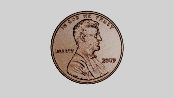 Coin - one US cent