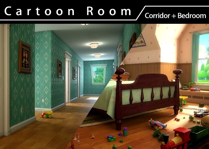 Cartoon Room Corridor