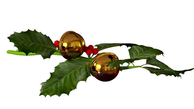 Christmas jingle bell branch