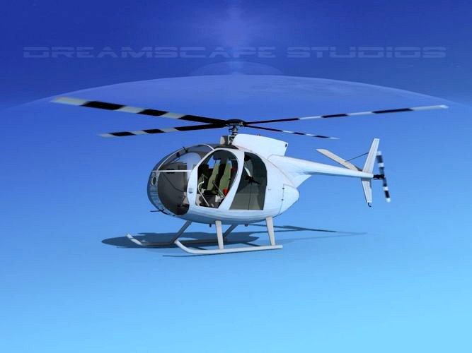 Hughes OH-6 Cayuse Bare Metal