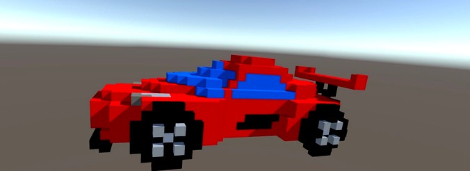Agera R Sports Car 3D Voxel Art Model