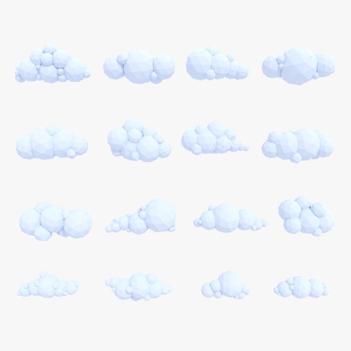 LowPoly Clouds Pack