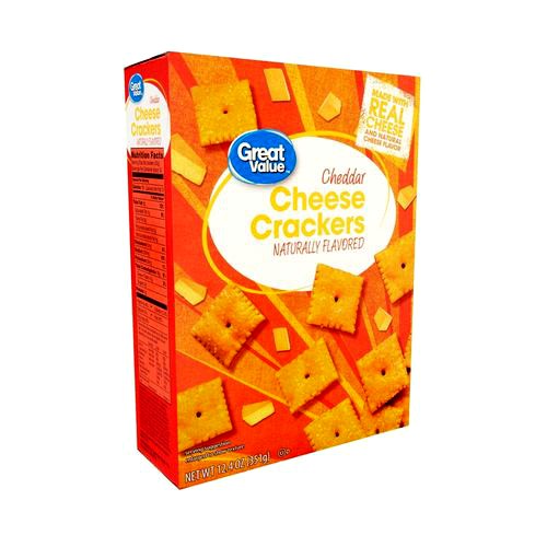 Great Value Cheddar Cheese Crackers 12 oz