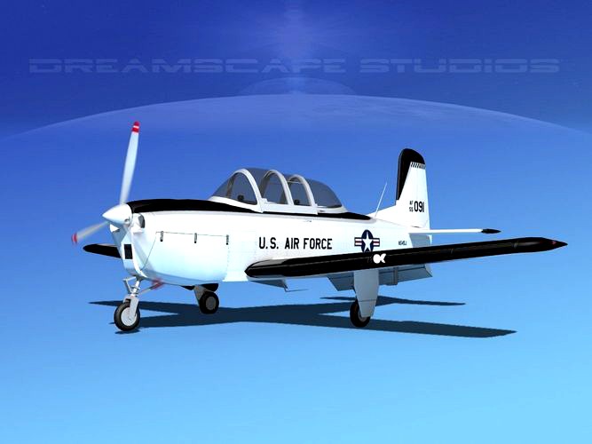 Beechcraft T-34 Mentor V07 USAF