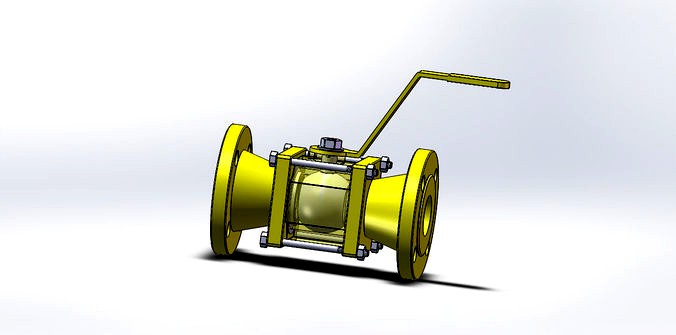 Flanged ball valve DN100