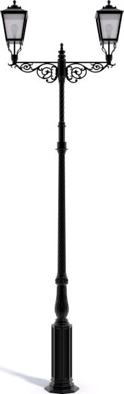 Cast Iron Street Lamp 3D Model