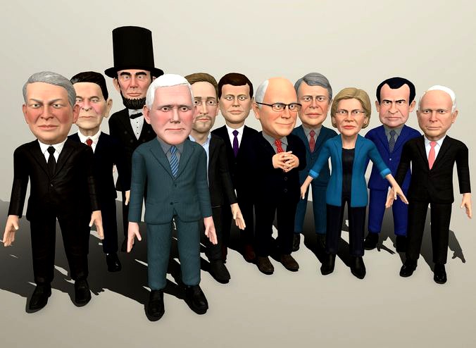 Political caricatures pack 3